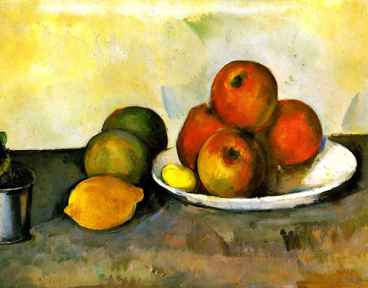 Still Life with Apples Art Print 1890 Painting by Paul Cezanne (6 Sizes)
