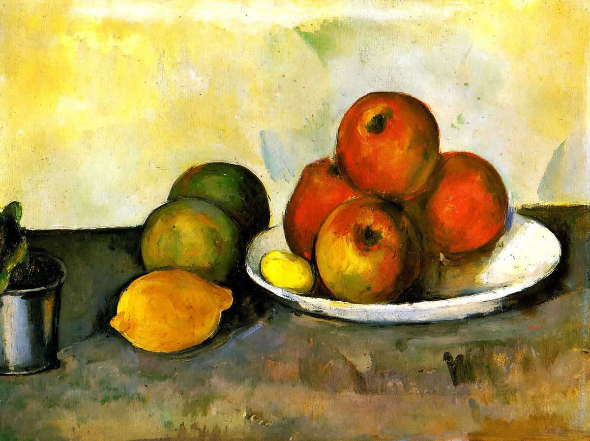 Still Life with Apples Art Print 1890 Painting by Paul Cezanne (6 Sizes)