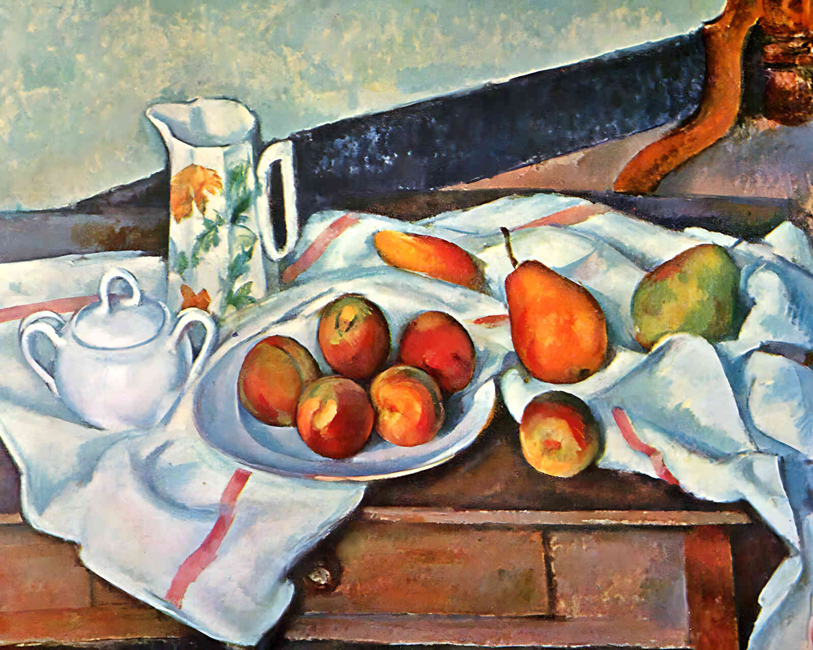 Still Life with Sugar Painting by Paul Cezanne 8x10" Art Print (High Quality)