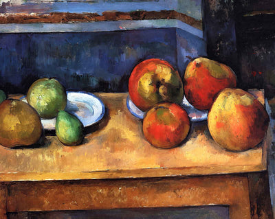Still Life Apples and Pears art print by Paul Cezanne (1887)