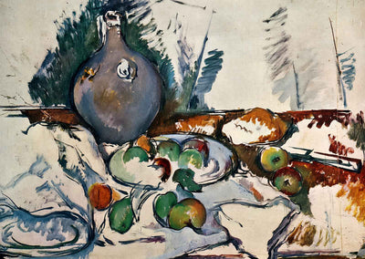 Still Life with Water Jug Fine Art Print 1893 Painting by Paul Cezanne (6 Sizes)