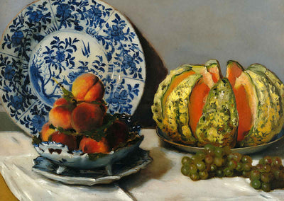 Still Life with Melon 1872 Painting by Claude Monet Art Print (6 Sizes)