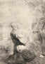 St. Jerome Kneeling Art Print 1630 Painting by Rembrandt (6 Sizes) - Restored
