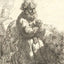 St. Jerome Kneeling in Prayer, Looking Down 1635 Rembrandt Art Print (6 Sizes)
