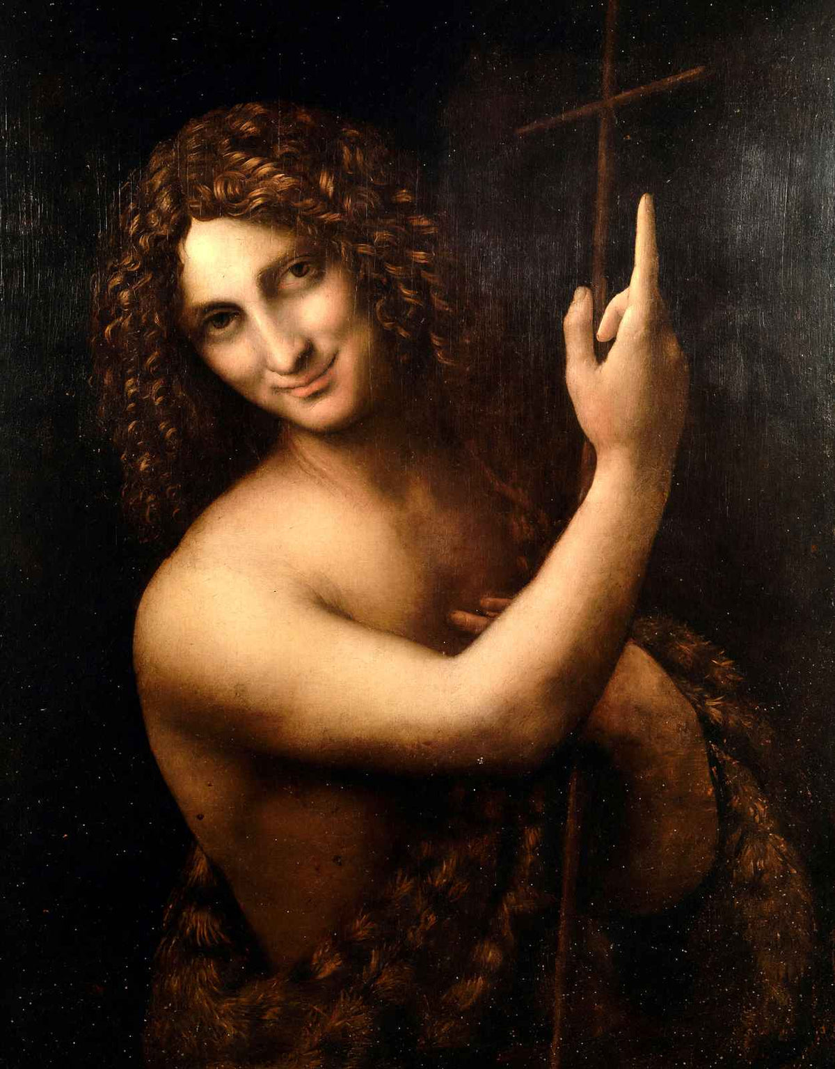 St. John the Baptist 1515 Painting by Leonardo da Vinci Fine Art Print (6 Sizes)