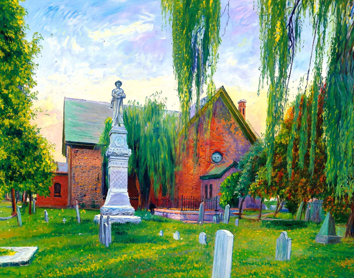 St John's Church Hampton VA in 1907 Art Print (7 Sizes) - Premium Print