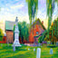 St John's Church Hampton VA in 1907 Art Print (7 Sizes) - Premium Print
