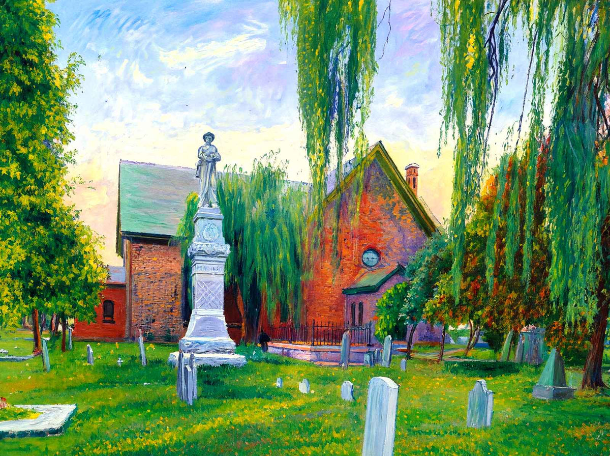 St John's Church Hampton VA in 1907 Art Print (7 Sizes) - Premium Print