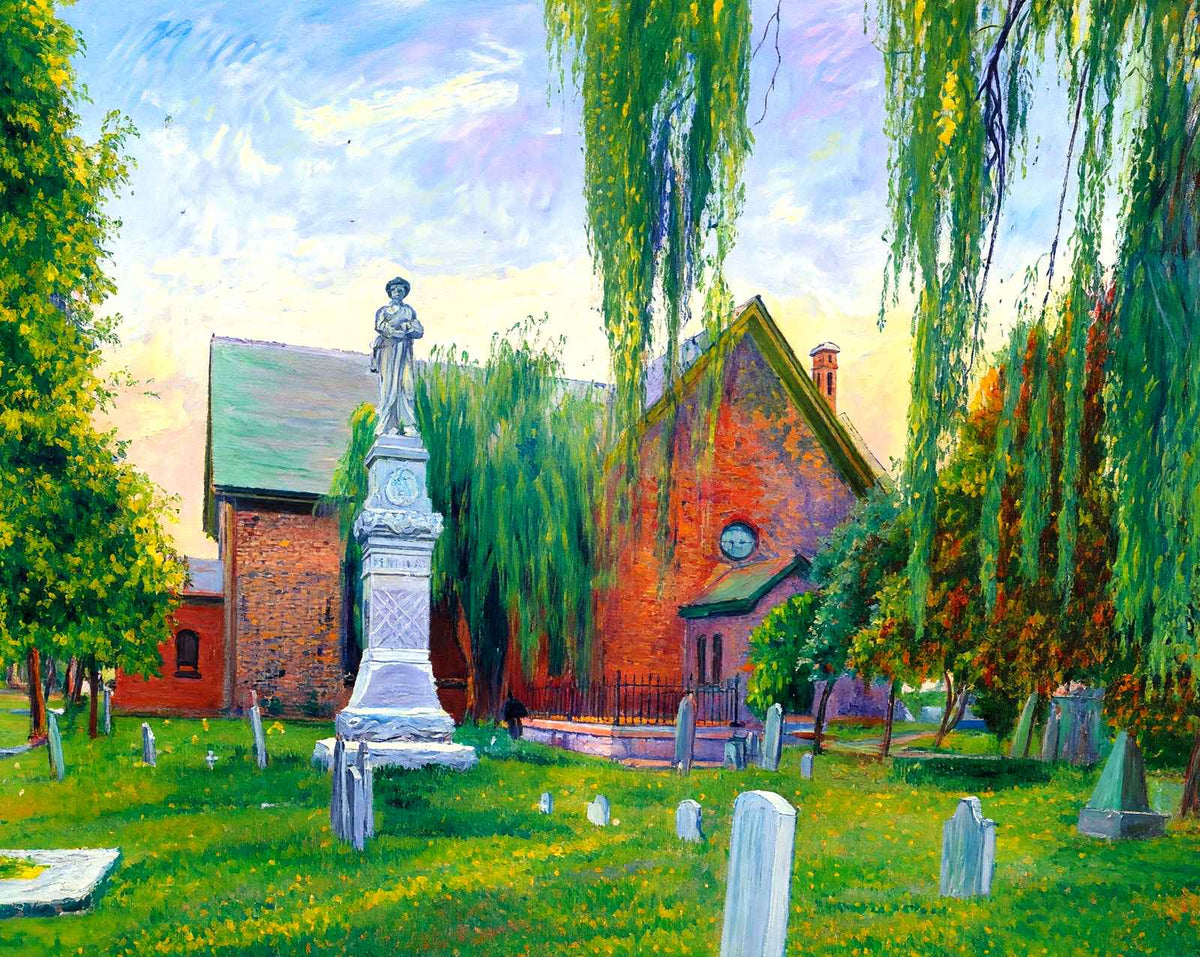 St John's Church in Hampton in 1907 painting