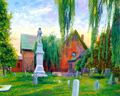 St John's Church in Hampton in 1907 painting