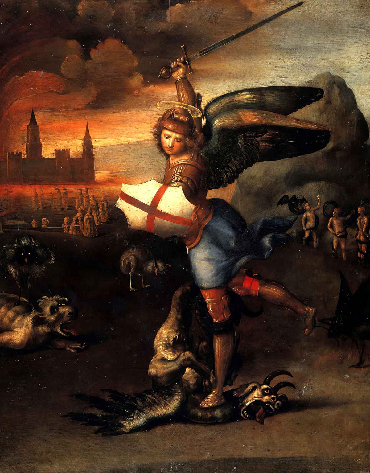 St. Michael Fine Art Print 1505 Painting by Raphael (6 Sizes) - Premium Quality