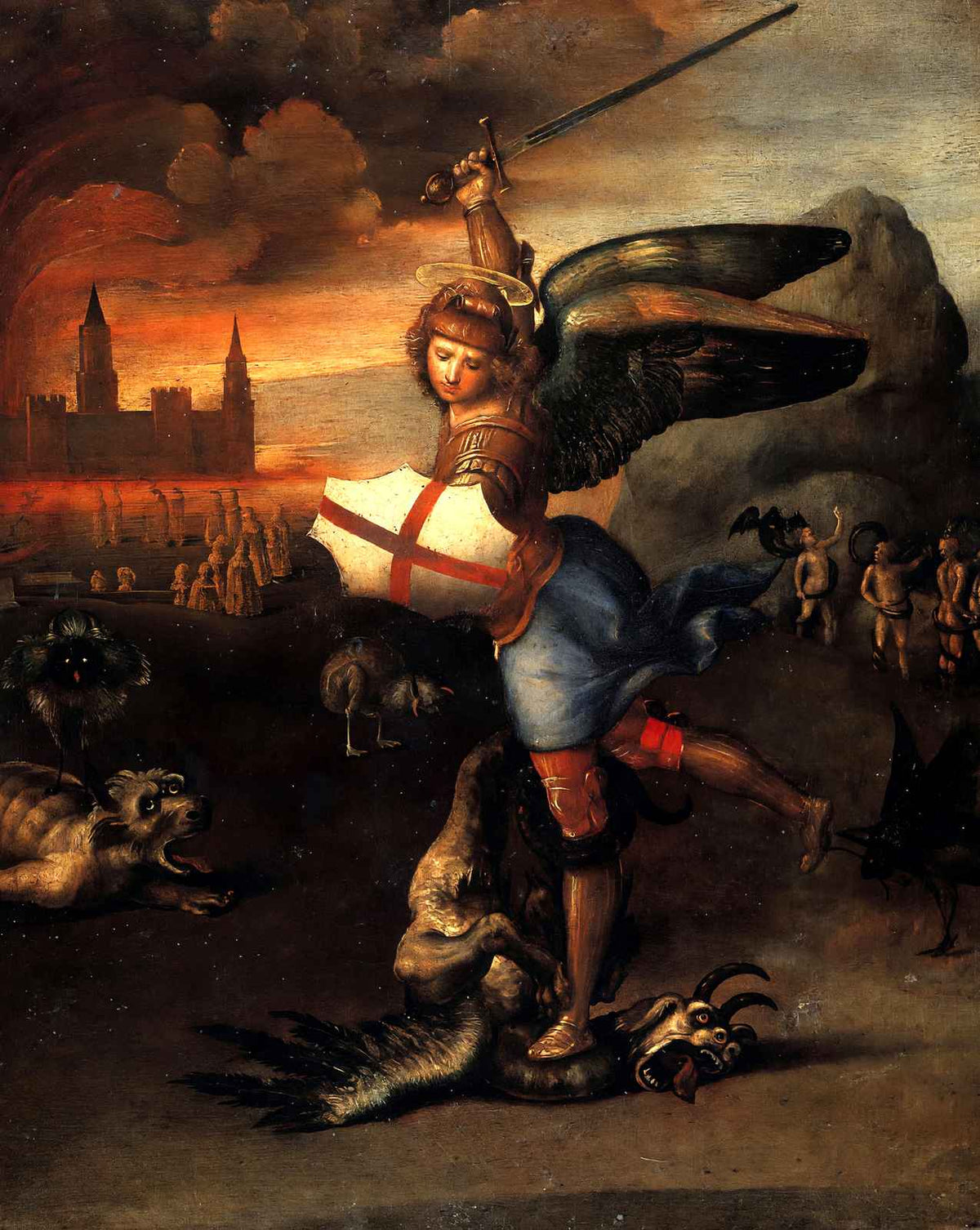St. Michael painting by Raphael (1505)