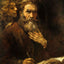 St. Matthew and the Angel painting by Rembrandt (1661)