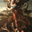 St. Michael Overwhelming the Demon art print by Raphael (1518)