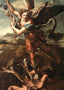 St. Michael Overwhelming the Demon Art Print 1518 Painting by Raphael (6 Sizes)