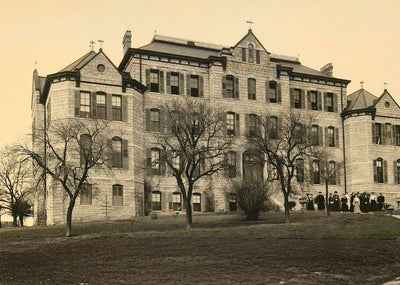 St Mary's Academy Austin in 1907 Vintage Print (7 Sizes) - Premium Print
