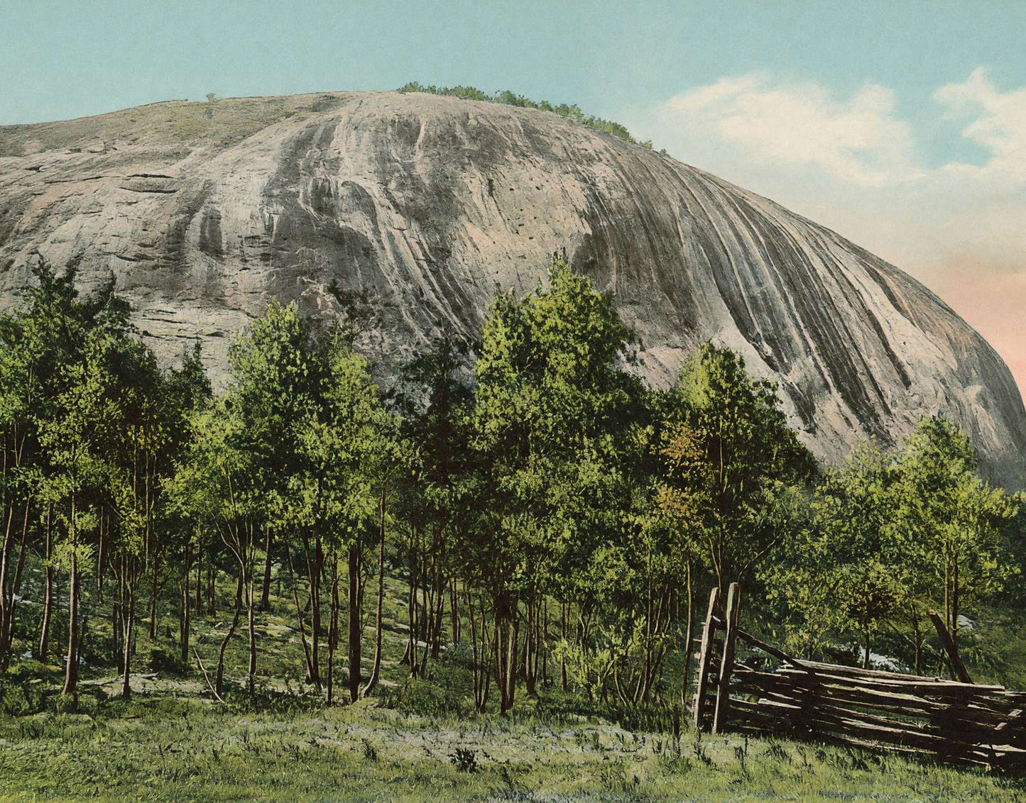 Stone Mountain GA in 1905 Vintage Print (7 Sizes) - Acid Free