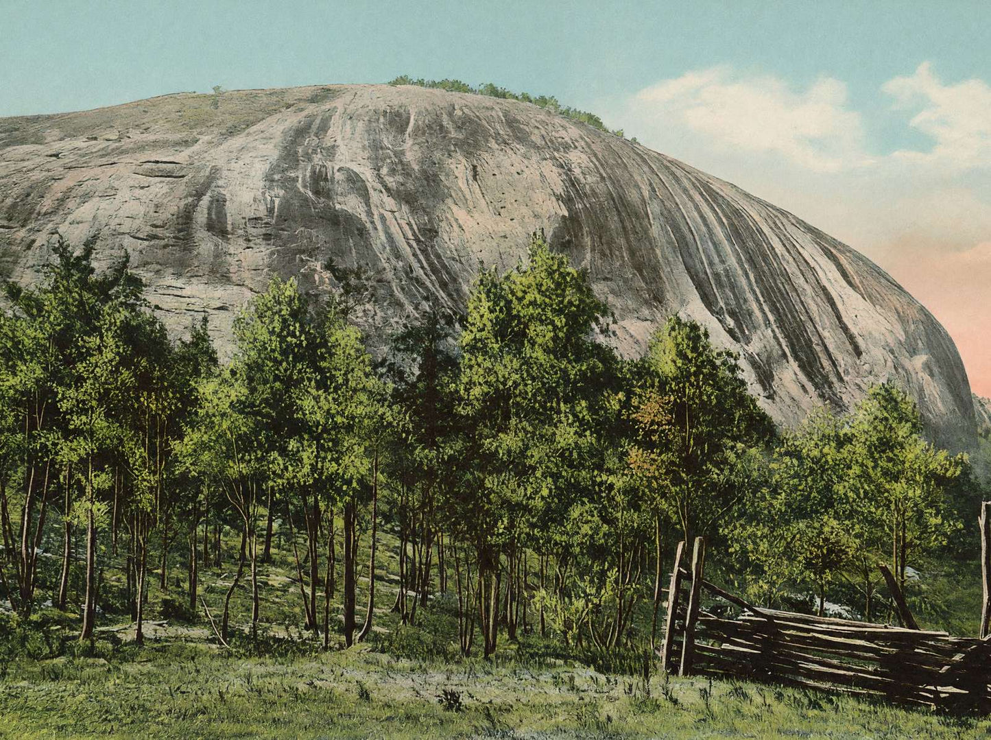 Stone Mountain GA in 1905 Vintage Print (7 Sizes) - Acid Free