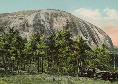 Stone Mountain GA in 1905 Vintage Print (7 Sizes) - Acid Free