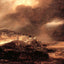 Stormy Landscape Fine Art Print 1638 Painting by Rembrandt (6 Sizes) - Restored