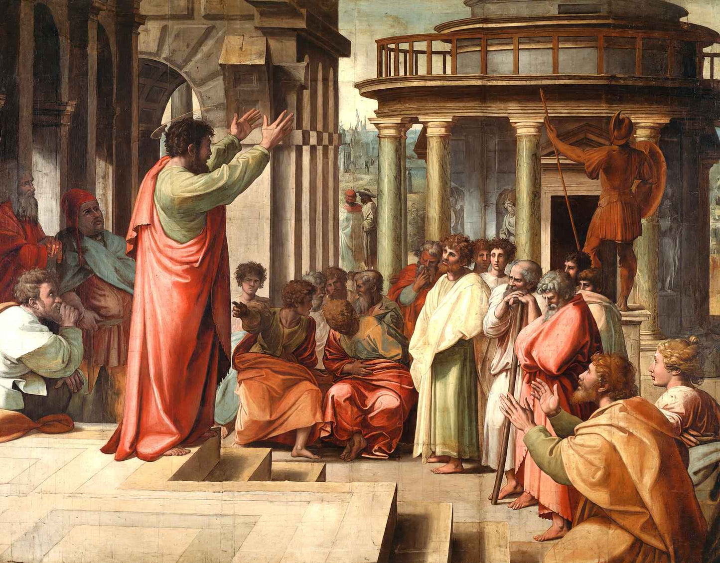 St. Paul Preaching at Athens 1515 Art Print (6 Sizes) - Acid Free