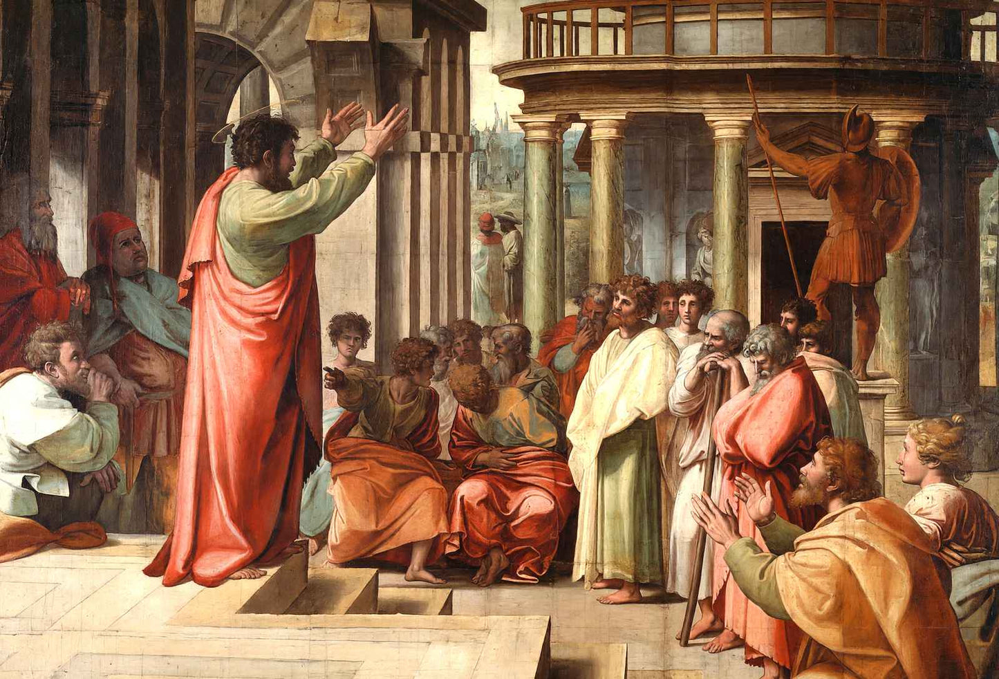 St. Paul Preaching at Athens 1515 Art Print (6 Sizes) - Acid Free