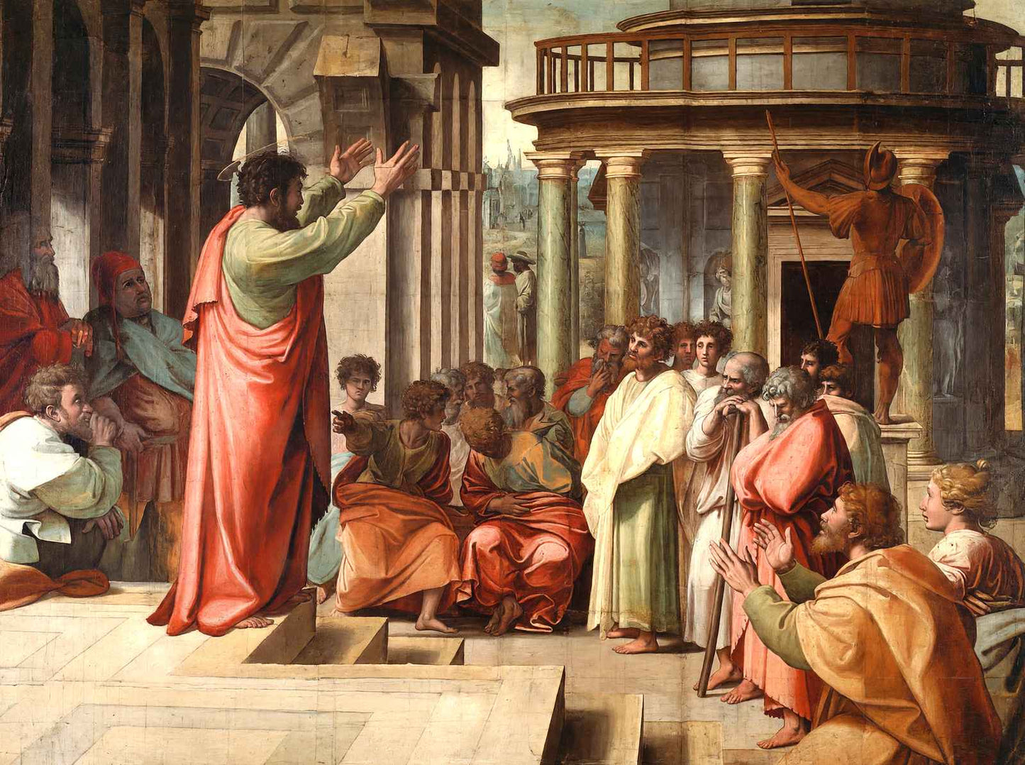 St. Paul Preaching at Athens 1515 Art Print (6 Sizes) - Acid Free