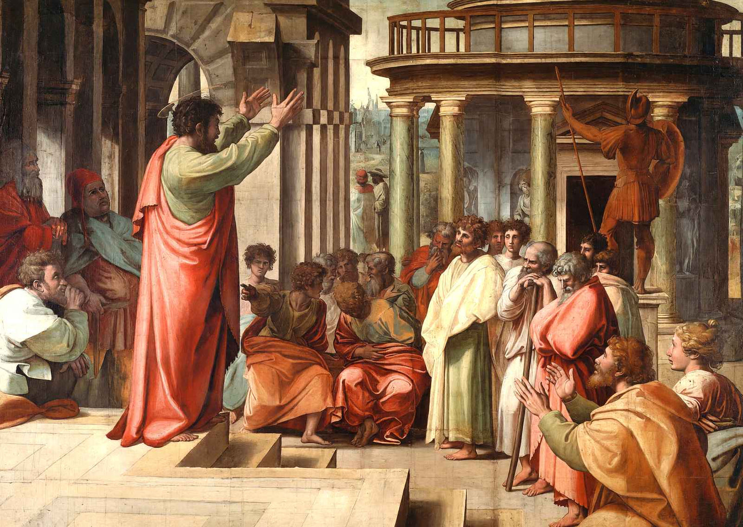 St. Paul Preaching at Athens 1515 Art Print (6 Sizes) - Acid Free