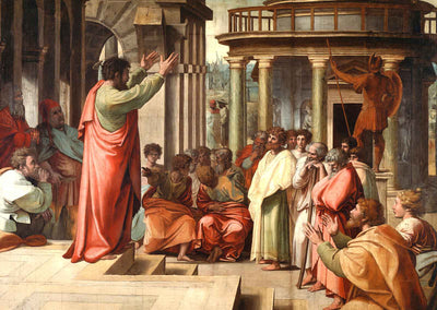 St. Paul Preaching at Athens 1515 Art Print (6 Sizes) - Acid Free