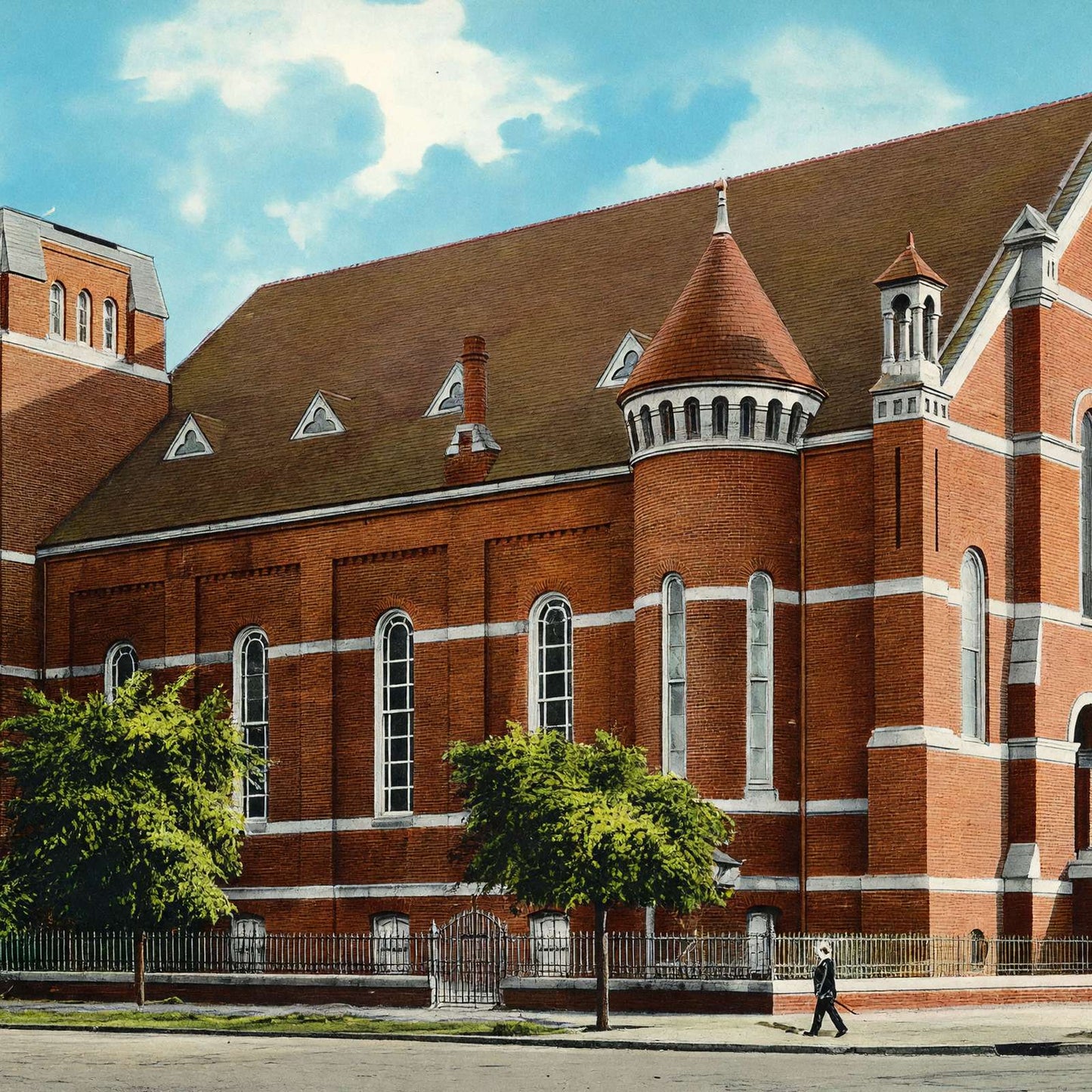 St Patrick's Church Savannah GA in 1905 Vintage Print (7 Sizes) - Acid Free