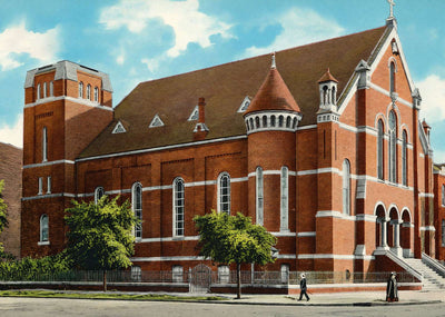 St Patrick's Church Savannah GA in 1905 Vintage Print (7 Sizes) - Acid Free
