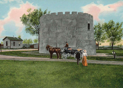 Old Round Tower Fort Snelling in 1906 Vintage Print (7 Sizes) - High Quality