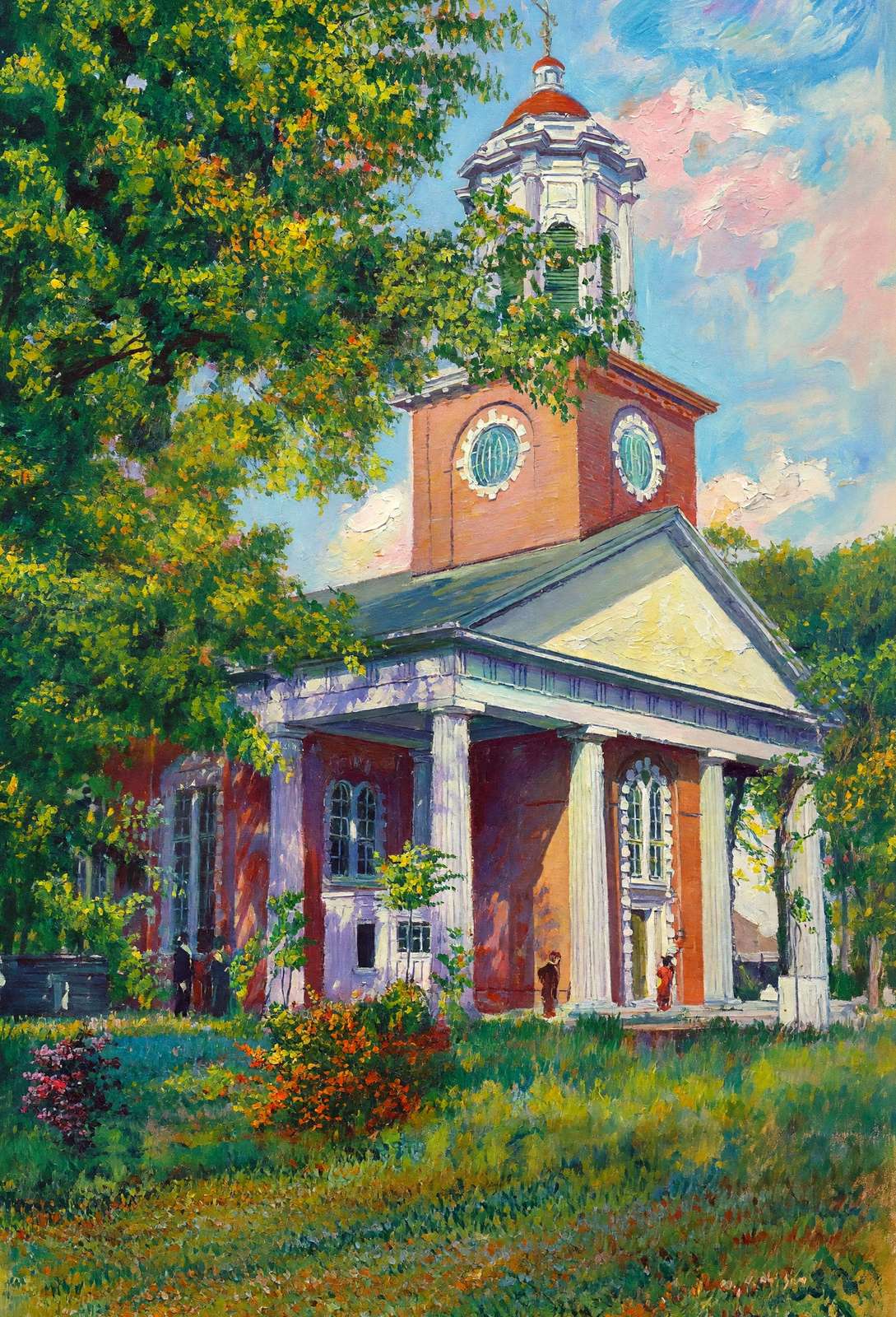 St Paul's Church Augusta GA in 1905 Art Print (7 Sizes) - Premium Print
