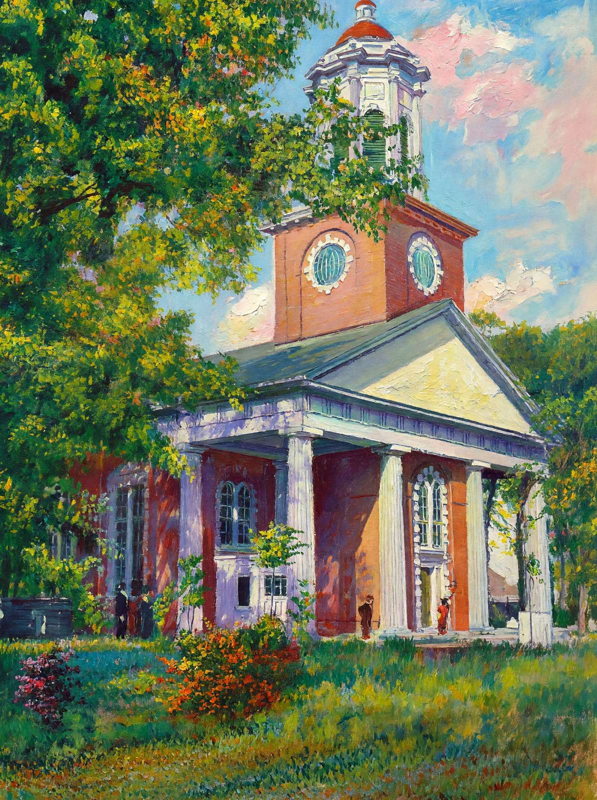 St Paul's Church Augusta GA in 1905 Art Print (7 Sizes) - Premium Print