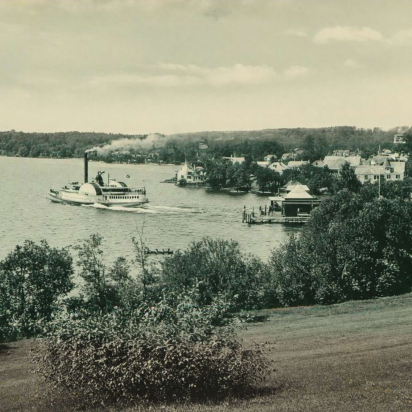Mount Washington Leaving Wolfeboro Bay NH in 1906 Vintage Print (7 Sizes)