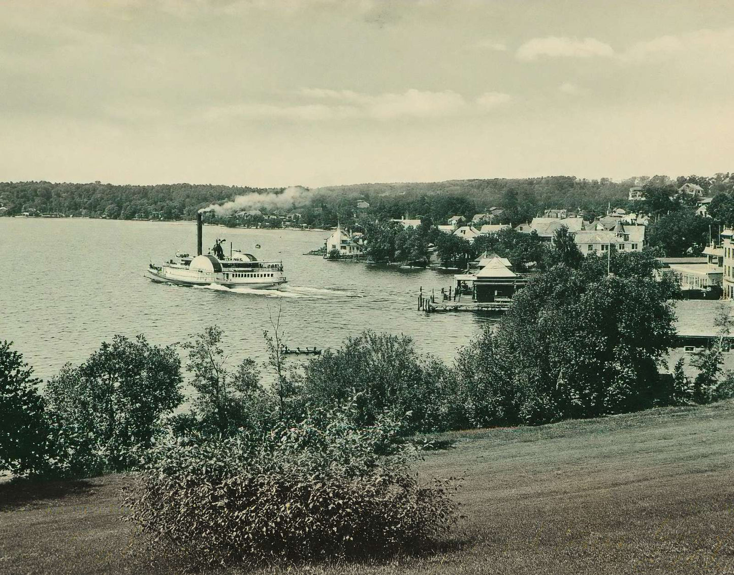 Mount Washington Leaving Wolfeboro Bay NH in 1906 Vintage Print (7 Sizes)