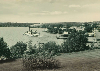 Mount Washington Leaving Wolfeboro Bay NH in 1906 Vintage Print (7 Sizes)