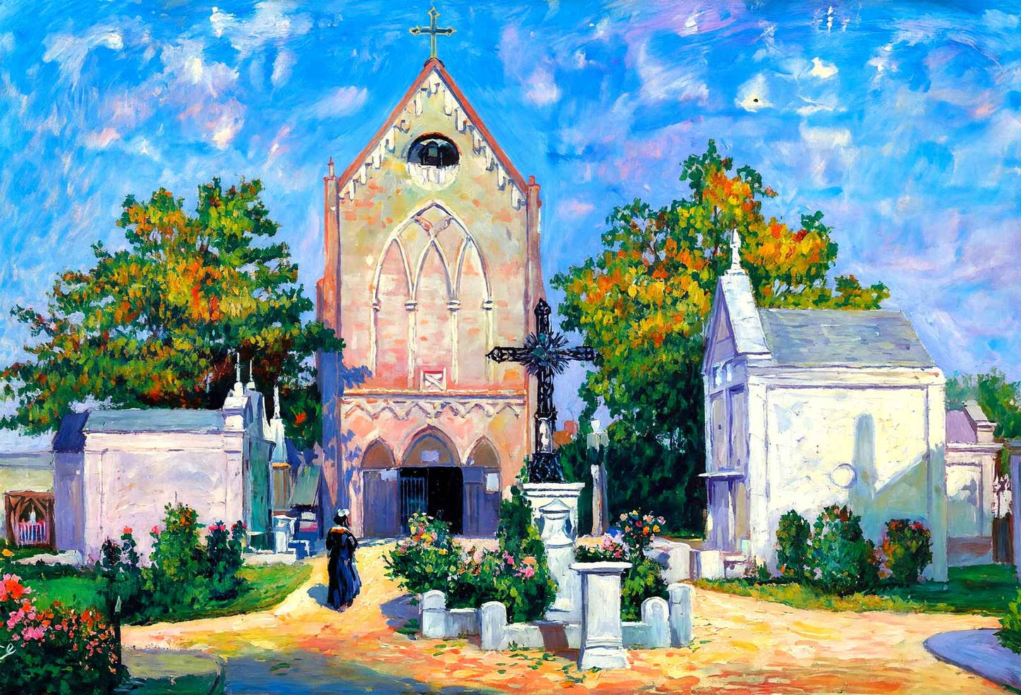 St Roch's Chapel New Orleans in 1907 Art Print (7 Sizes) - Premium Quality