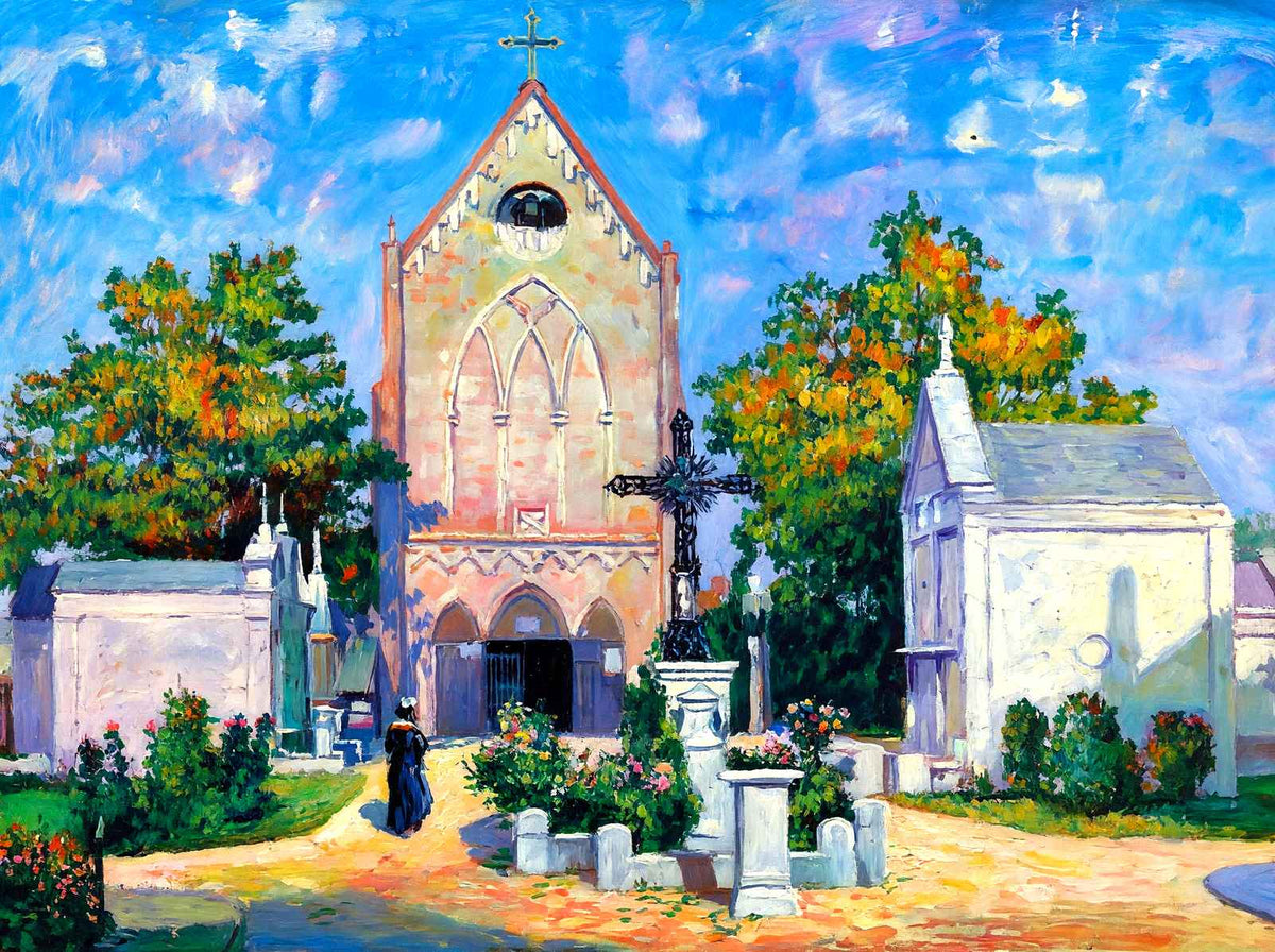 St Roch's Chapel New Orleans in 1907 Art Print (7 Sizes) - Premium Quality