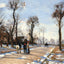 Street Winter Sunlight and Snow 1872 by Camille Pissarro Art Print (6 Sizes)