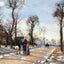 Street Winter Sunlight and Snow 1872 by Camille Pissarro Art Print (6 Sizes)