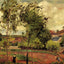 Strong Winds, Pontoise Art Print 1877 Painting by Camille Pissarro (6 Sizes)