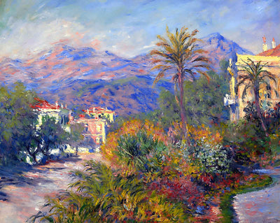 Strada Romada in Bordighera art print by Claude Monet (1884)