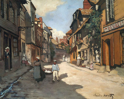 Street of the Bavolle Honfleur art print by Claude Monet (1864)