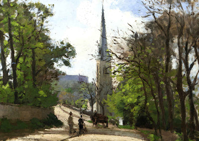 St. Stephen's Church, Lower Norwood Art Print 1870 by Camille Pissarro (6 Sizes)