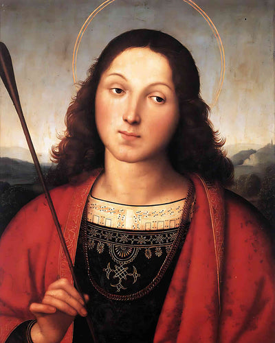 St. Sebastian Painting by Raphael 8x10" Art Print (High Quality)