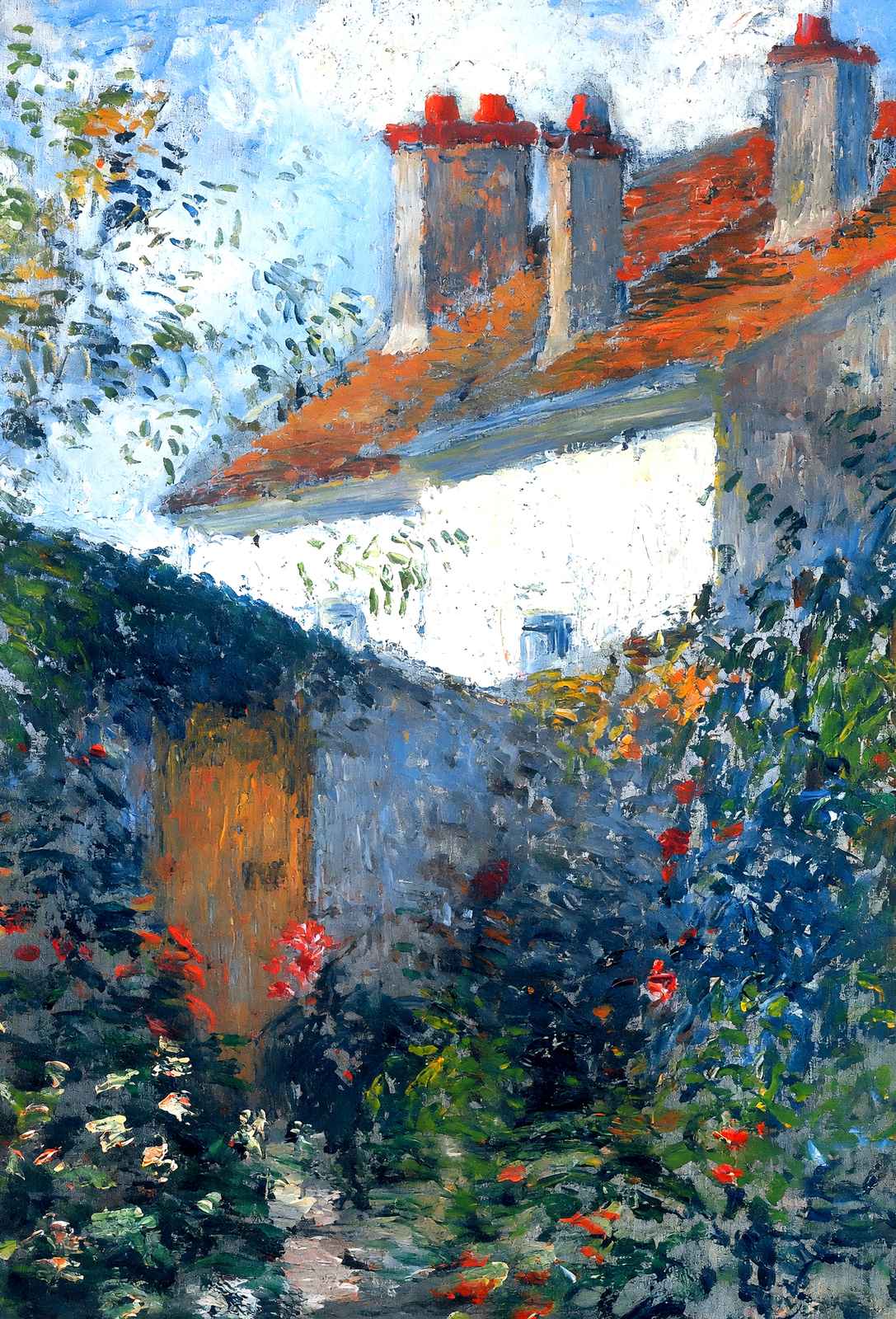 Study at Pontoise Art Print 1878 Painting by Camille Pissarro (6 Sizes)