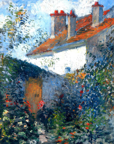 Study at Pontoise painting print by Camille Pissarro (1878)