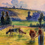 Study for 'Cowherd at Eragny' 1884 by Camille Pissarro Fine Art Print (6 Sizes)