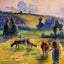 Study for 'Cowherd at Eragny' 1884 by Camille Pissarro Fine Art Print (6 Sizes)